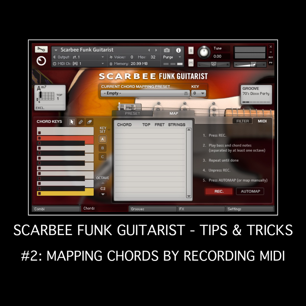 Funk Guitarist - Tips & Tricks #2: Mapping Chords by Recording MIDI