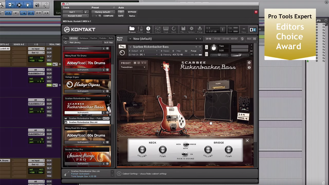FIRST AWARD TO SCARBEE RICKENBACKER® BASS