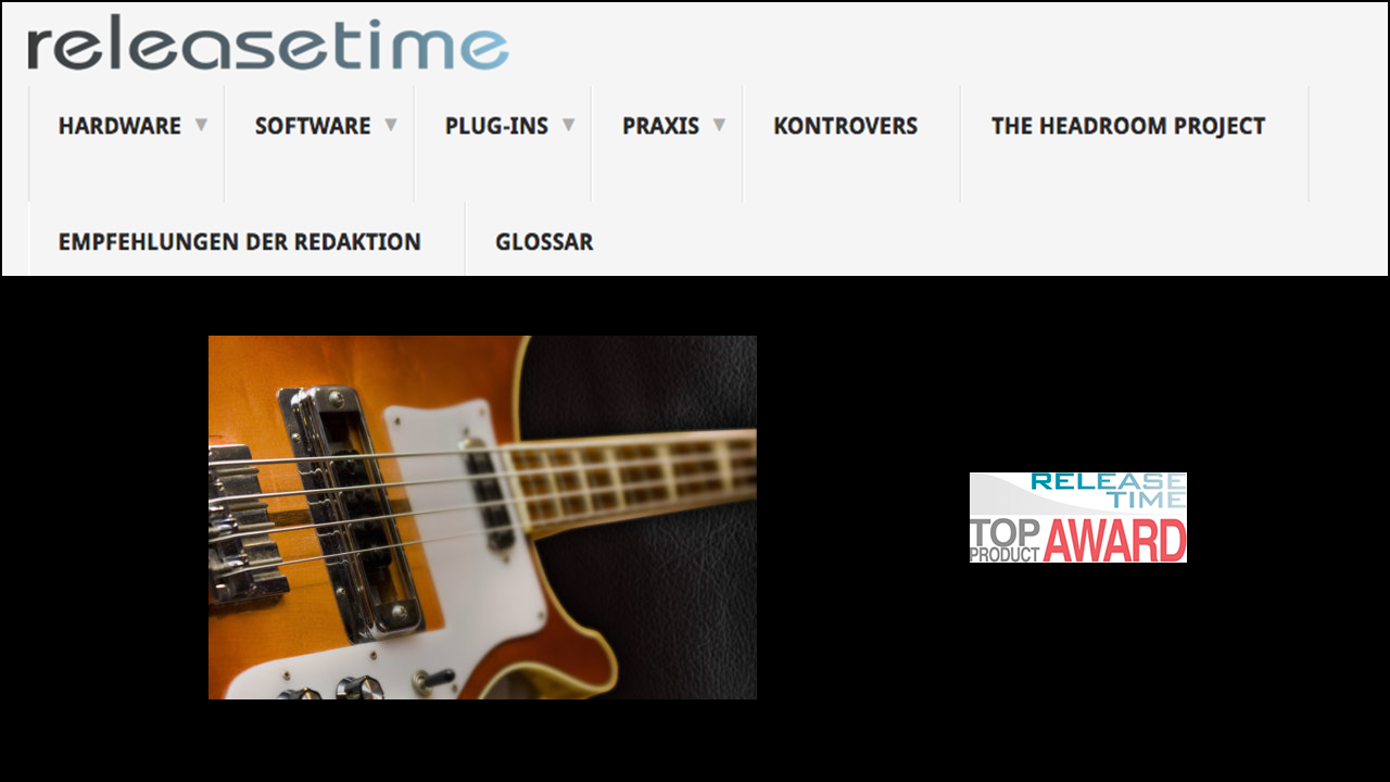 RELEASETIME AWARD TO SCARBEE RICKENBACKER® BASS